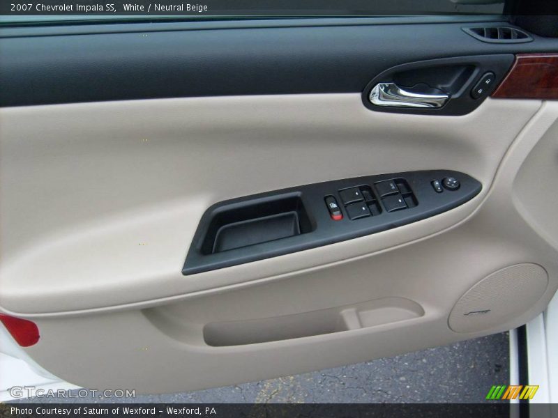 White / Neutral Beige 2007 Chevrolet Impala SS