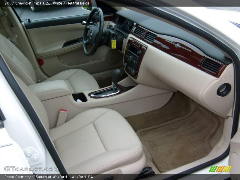 White / Neutral Beige 2007 Chevrolet Impala SS