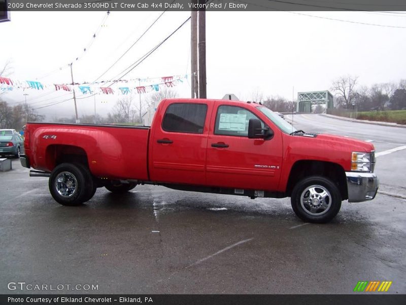 Victory Red / Ebony 2009 Chevrolet Silverado 3500HD LT Crew Cab 4x4 Dually