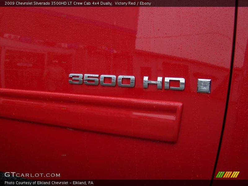 Victory Red / Ebony 2009 Chevrolet Silverado 3500HD LT Crew Cab 4x4 Dually