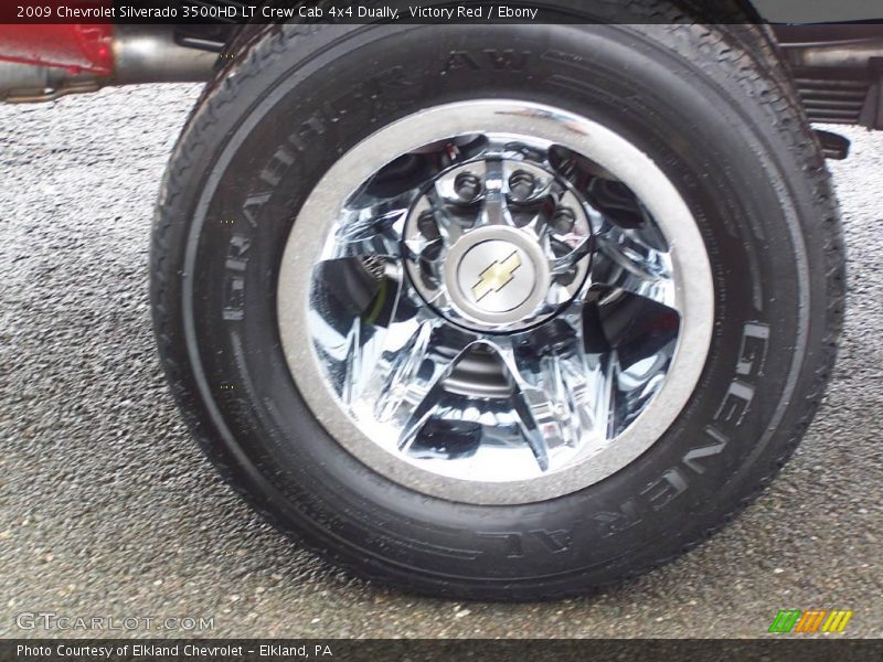 Victory Red / Ebony 2009 Chevrolet Silverado 3500HD LT Crew Cab 4x4 Dually