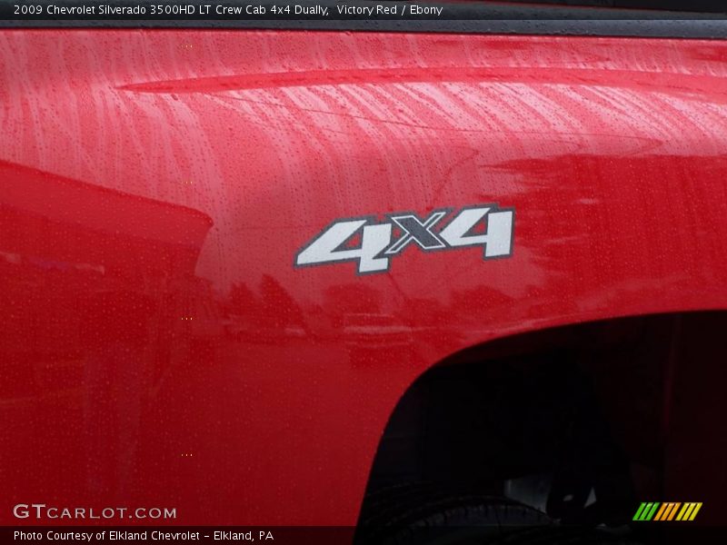Victory Red / Ebony 2009 Chevrolet Silverado 3500HD LT Crew Cab 4x4 Dually