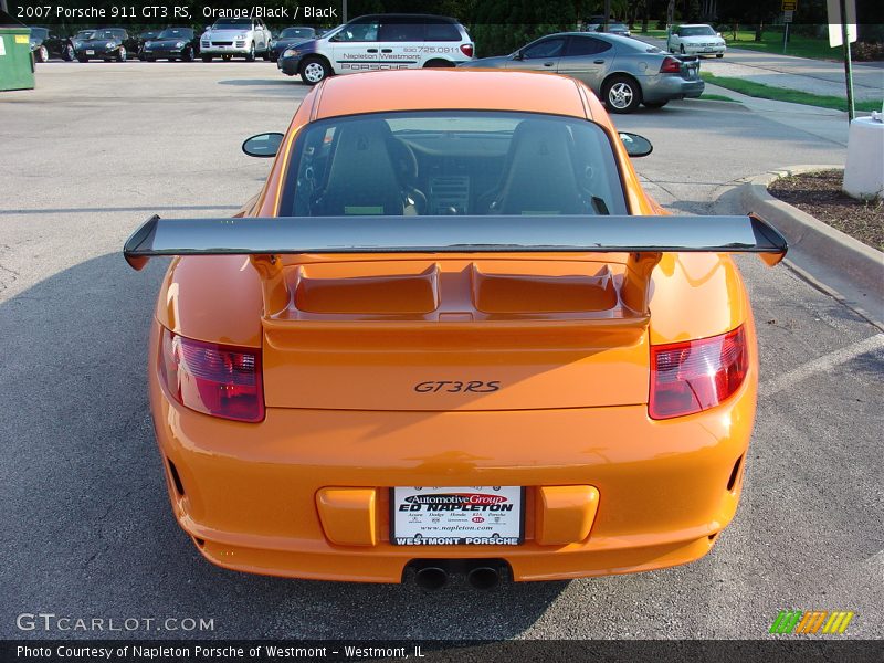 Orange/Black / Black 2007 Porsche 911 GT3 RS