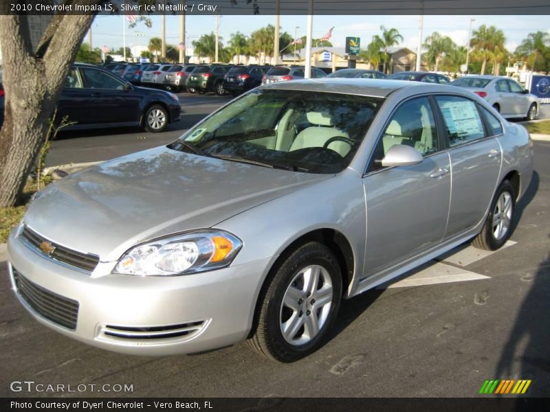 Silver Ice Metallic / Gray 2010 Chevrolet Impala LS