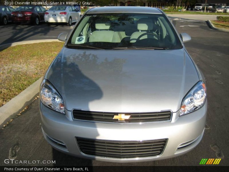 Silver Ice Metallic / Gray 2010 Chevrolet Impala LS