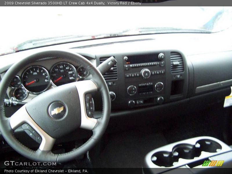 Victory Red / Ebony 2009 Chevrolet Silverado 3500HD LT Crew Cab 4x4 Dually
