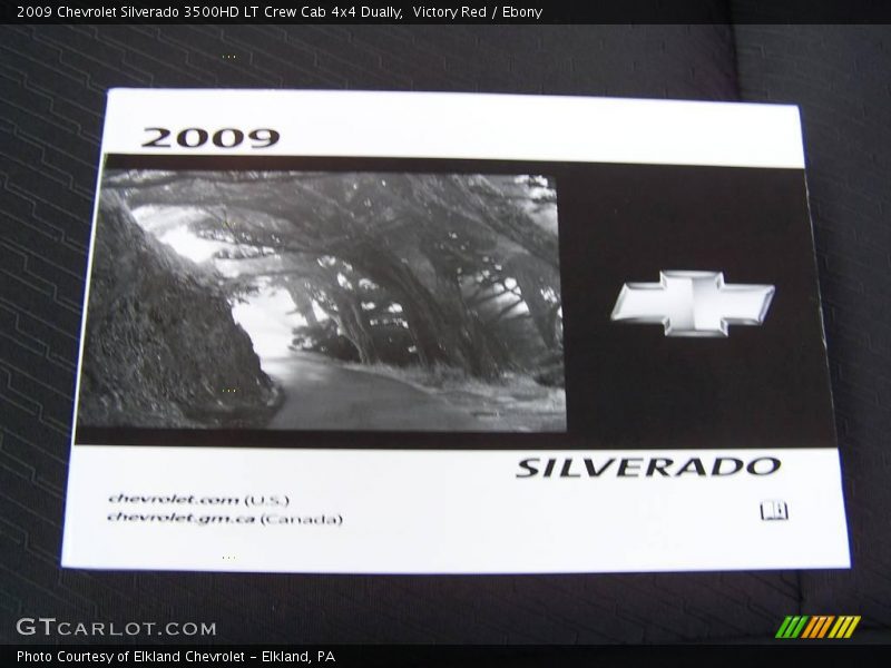 Victory Red / Ebony 2009 Chevrolet Silverado 3500HD LT Crew Cab 4x4 Dually