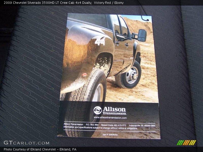 Victory Red / Ebony 2009 Chevrolet Silverado 3500HD LT Crew Cab 4x4 Dually