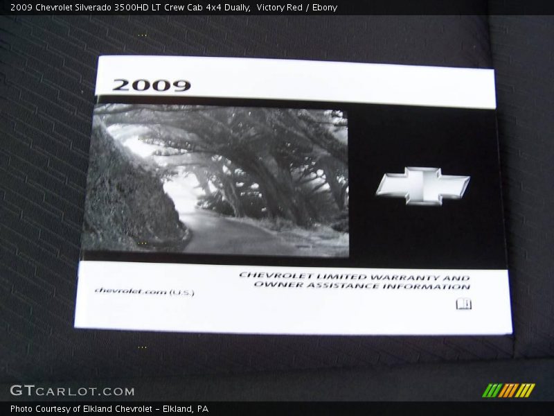 Victory Red / Ebony 2009 Chevrolet Silverado 3500HD LT Crew Cab 4x4 Dually