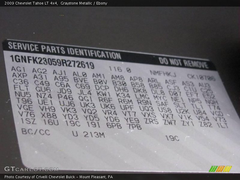 Graystone Metallic / Ebony 2009 Chevrolet Tahoe LT 4x4