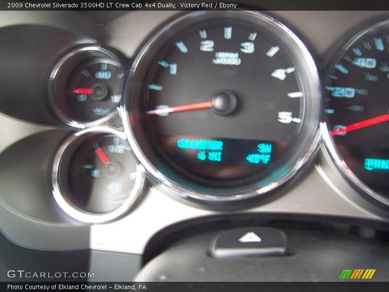 Victory Red / Ebony 2009 Chevrolet Silverado 3500HD LT Crew Cab 4x4 Dually