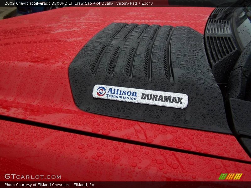 Victory Red / Ebony 2009 Chevrolet Silverado 3500HD LT Crew Cab 4x4 Dually