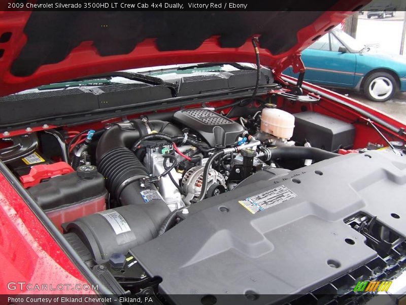 Victory Red / Ebony 2009 Chevrolet Silverado 3500HD LT Crew Cab 4x4 Dually
