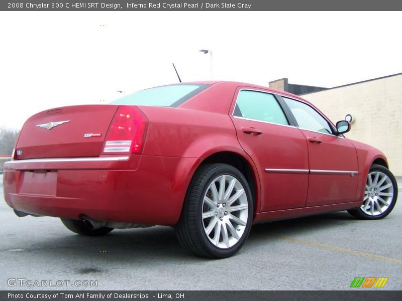 Inferno Red Crystal Pearl / Dark Slate Gray 2008 Chrysler 300 C HEMI SRT Design