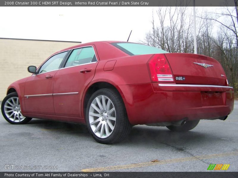 Inferno Red Crystal Pearl / Dark Slate Gray 2008 Chrysler 300 C HEMI SRT Design