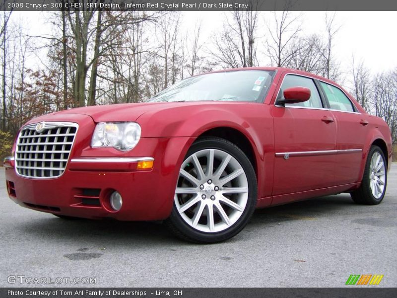 Inferno Red Crystal Pearl / Dark Slate Gray 2008 Chrysler 300 C HEMI SRT Design