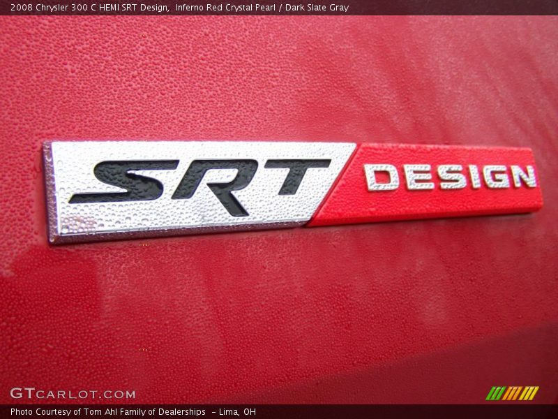 Inferno Red Crystal Pearl / Dark Slate Gray 2008 Chrysler 300 C HEMI SRT Design