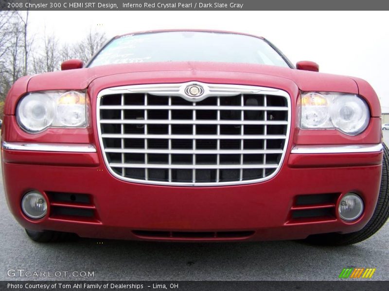Inferno Red Crystal Pearl / Dark Slate Gray 2008 Chrysler 300 C HEMI SRT Design
