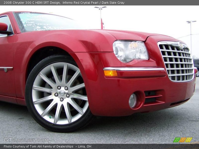 Inferno Red Crystal Pearl / Dark Slate Gray 2008 Chrysler 300 C HEMI SRT Design