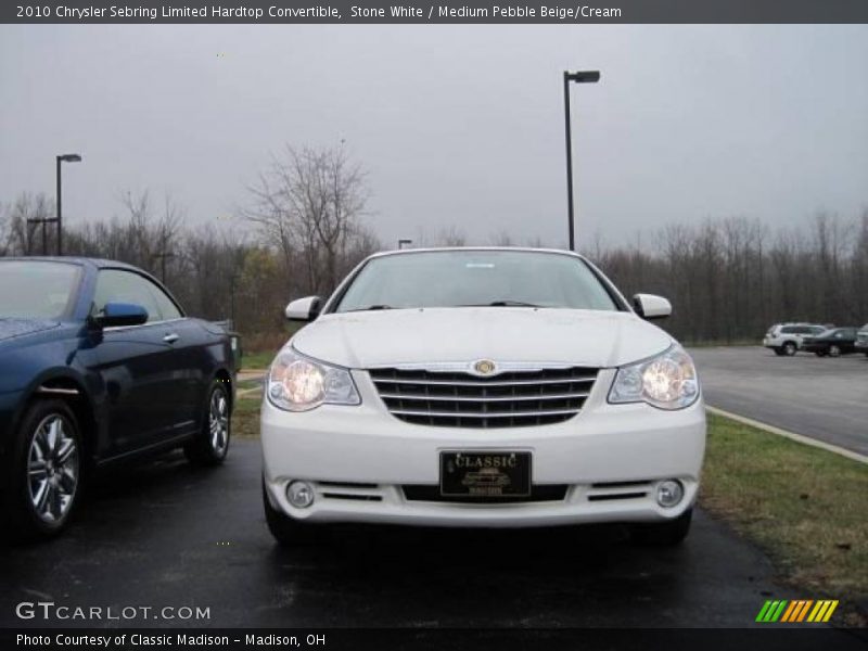 Stone White / Medium Pebble Beige/Cream 2010 Chrysler Sebring Limited Hardtop Convertible
