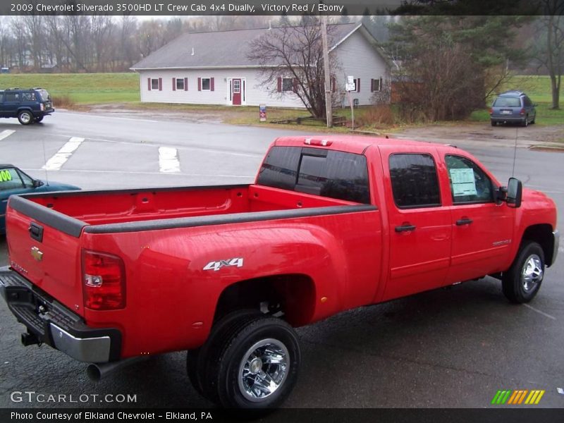 Victory Red / Ebony 2009 Chevrolet Silverado 3500HD LT Crew Cab 4x4 Dually