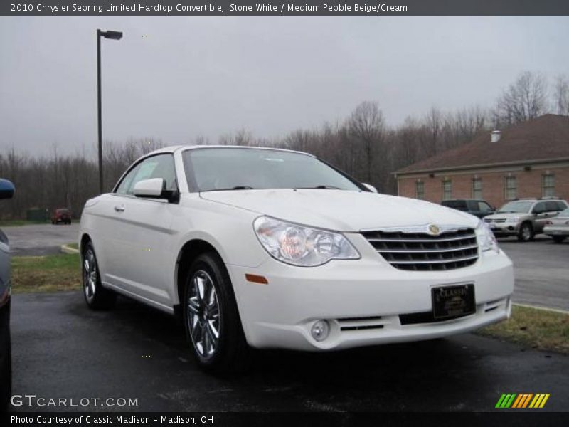 Stone White / Medium Pebble Beige/Cream 2010 Chrysler Sebring Limited Hardtop Convertible