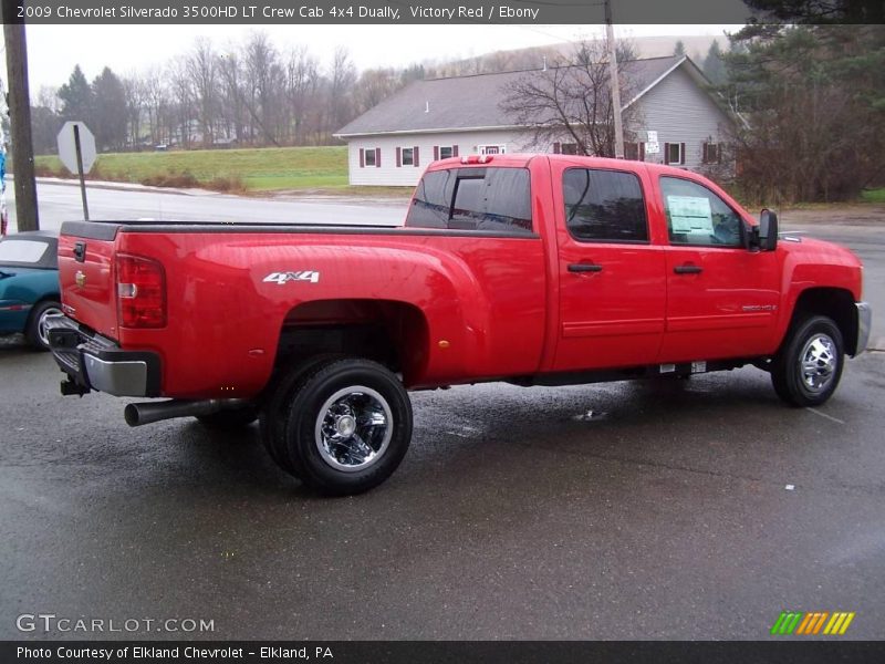 Victory Red / Ebony 2009 Chevrolet Silverado 3500HD LT Crew Cab 4x4 Dually