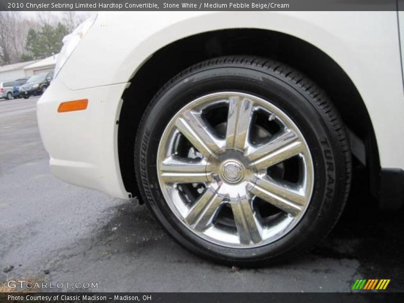 Stone White / Medium Pebble Beige/Cream 2010 Chrysler Sebring Limited Hardtop Convertible