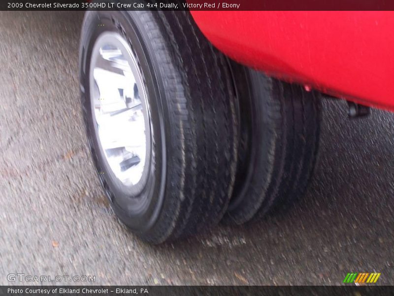 Victory Red / Ebony 2009 Chevrolet Silverado 3500HD LT Crew Cab 4x4 Dually