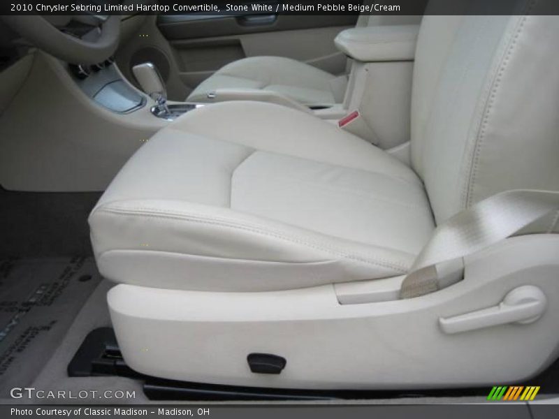 Stone White / Medium Pebble Beige/Cream 2010 Chrysler Sebring Limited Hardtop Convertible