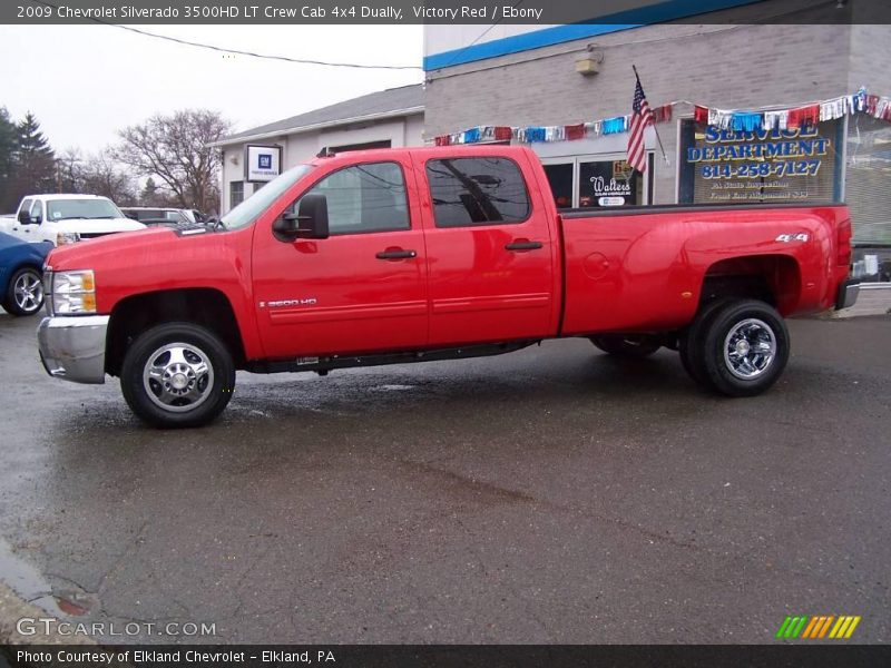 Victory Red / Ebony 2009 Chevrolet Silverado 3500HD LT Crew Cab 4x4 Dually