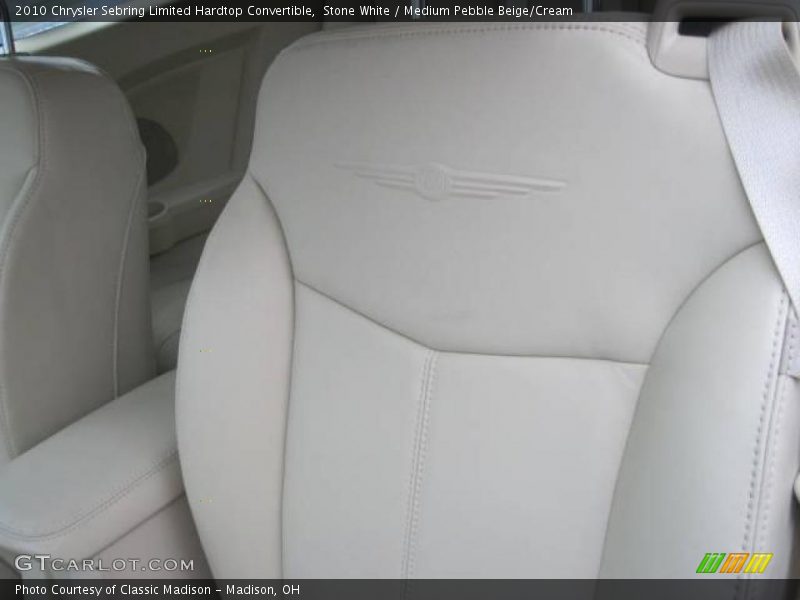 Stone White / Medium Pebble Beige/Cream 2010 Chrysler Sebring Limited Hardtop Convertible