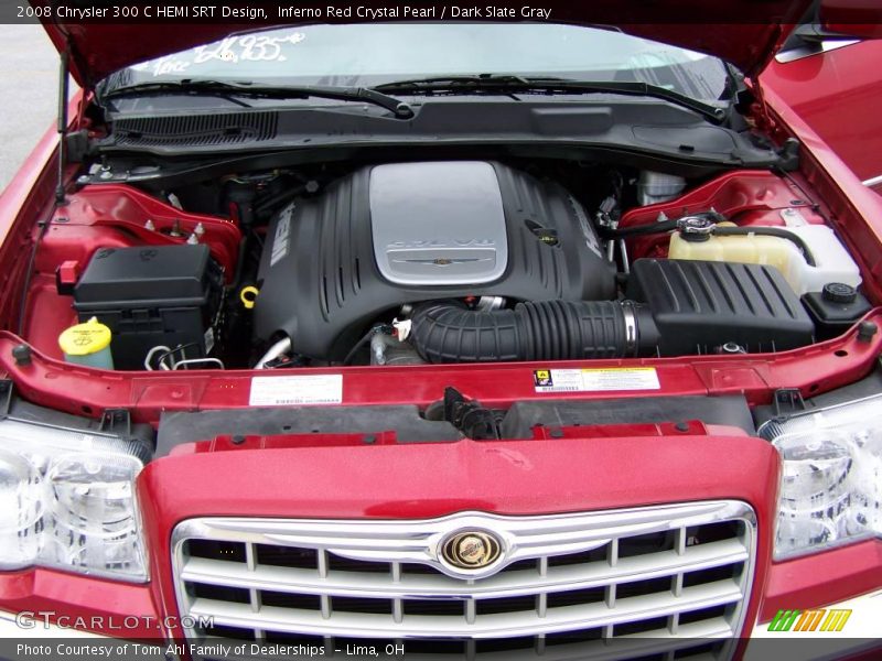 Inferno Red Crystal Pearl / Dark Slate Gray 2008 Chrysler 300 C HEMI SRT Design