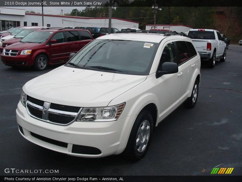 Stone White / Dark Slate Gray 2010 Dodge Journey SE