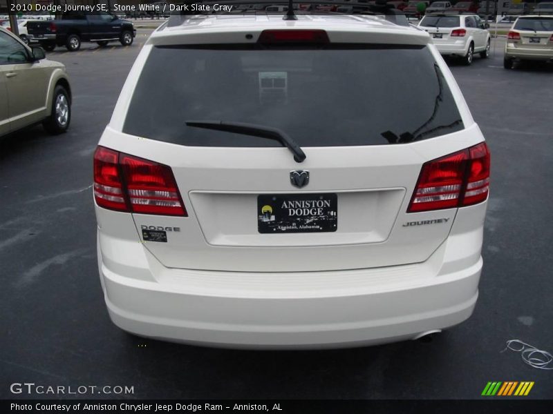 Stone White / Dark Slate Gray 2010 Dodge Journey SE