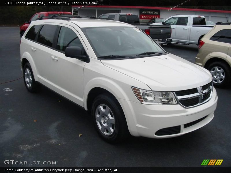Stone White / Dark Slate Gray 2010 Dodge Journey SE