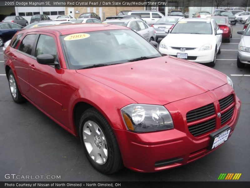 Inferno Red Crystal Pearl / Dark Slate Gray/Medium Slate Gray 2005 Dodge Magnum SE