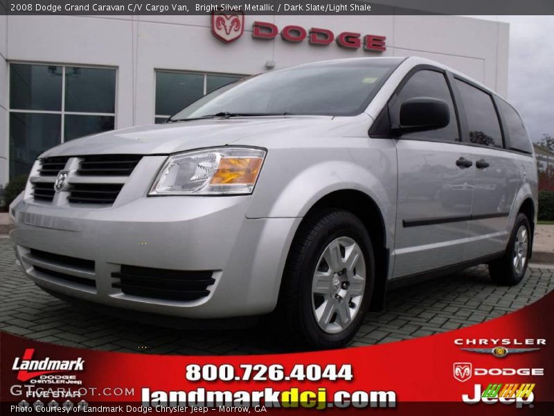 Bright Silver Metallic / Dark Slate/Light Shale 2008 Dodge Grand Caravan C/V Cargo Van
