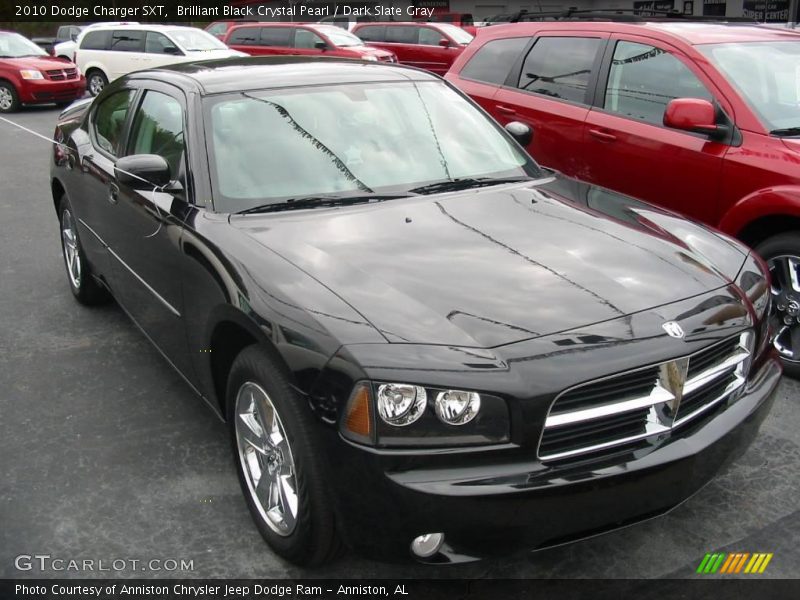 Brilliant Black Crystal Pearl / Dark Slate Gray 2010 Dodge Charger SXT