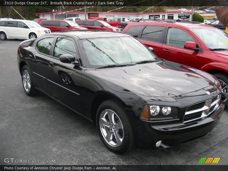 Brilliant Black Crystal Pearl / Dark Slate Gray 2010 Dodge Charger SXT