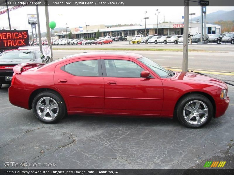 Inferno Red Crystal Pearl / Dark Slate Gray 2010 Dodge Charger SXT