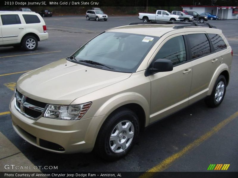 White Gold / Dark Slate Gray 2010 Dodge Journey SE