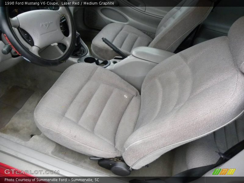 Laser Red / Medium Graphite 1998 Ford Mustang V6 Coupe