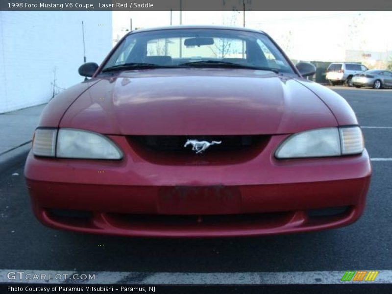 Laser Red / Saddle 1998 Ford Mustang V6 Coupe
