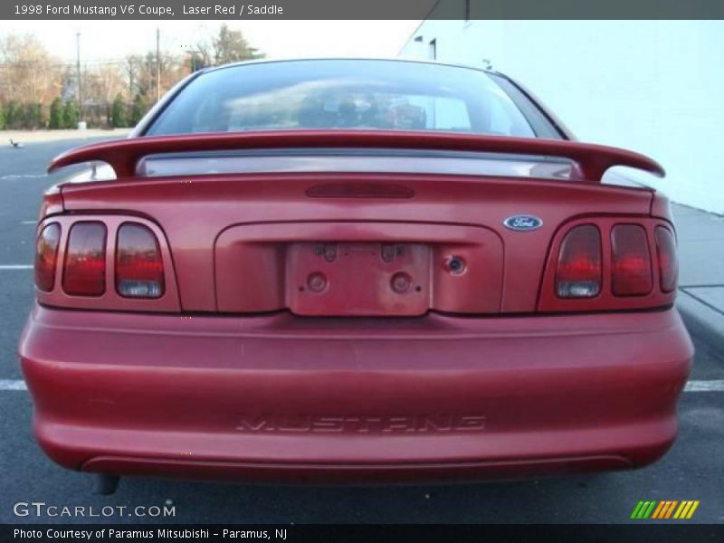 Laser Red / Saddle 1998 Ford Mustang V6 Coupe