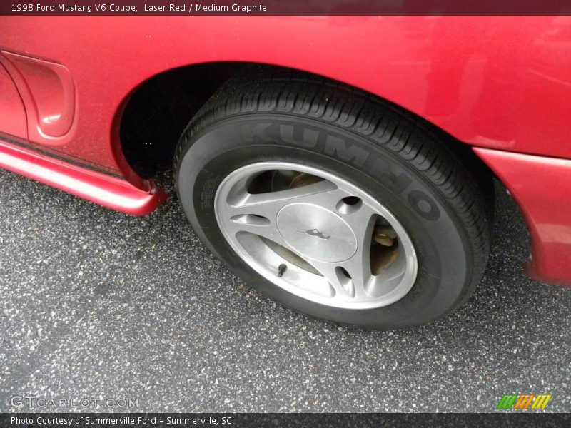 Laser Red / Medium Graphite 1998 Ford Mustang V6 Coupe