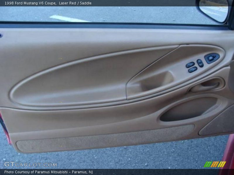 Laser Red / Saddle 1998 Ford Mustang V6 Coupe
