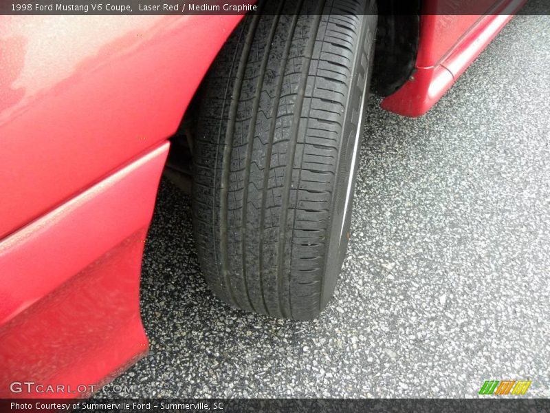 Laser Red / Medium Graphite 1998 Ford Mustang V6 Coupe