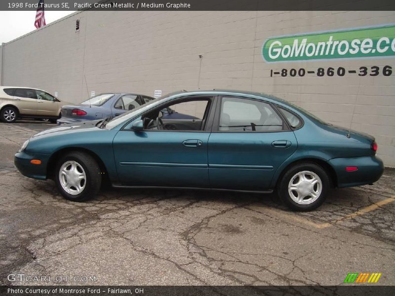 Pacific Green Metallic / Medium Graphite 1998 Ford Taurus SE