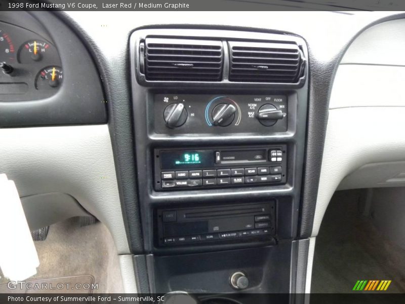 Laser Red / Medium Graphite 1998 Ford Mustang V6 Coupe